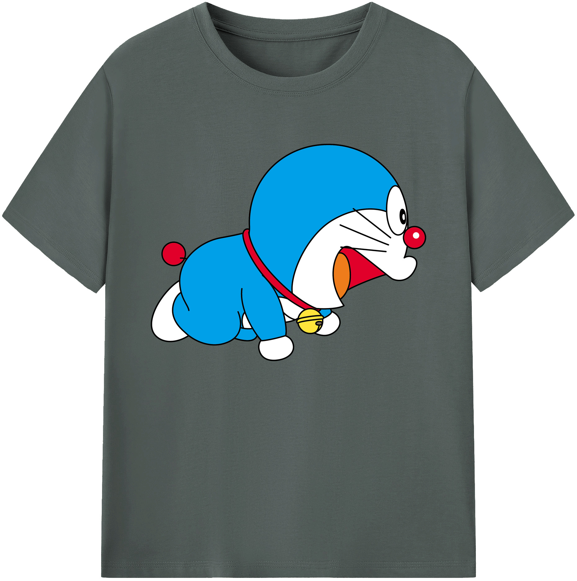 （画像用） ドラえもん Doraemon 綿100％ メンズ半袖Tシャツ｜肌触りやわらか＆通気性